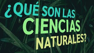What are Natural Sciences? Characteristics and classification