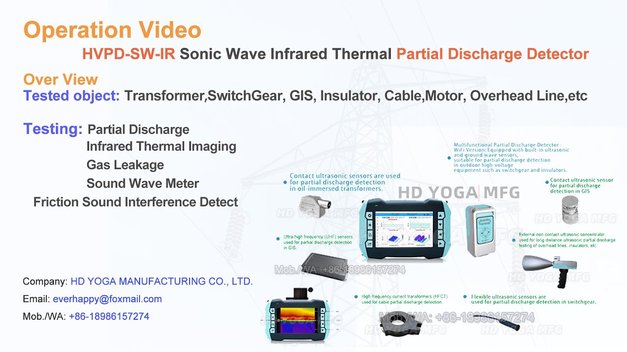 HVPD-SW-IR Sonic Wave Meter/ Infrared Thermal Meter/ Partial Discharge Detector 3 in 1