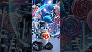 A robot wakes up a girl. #funforkids #funny #babytoons #disney #magicaltales