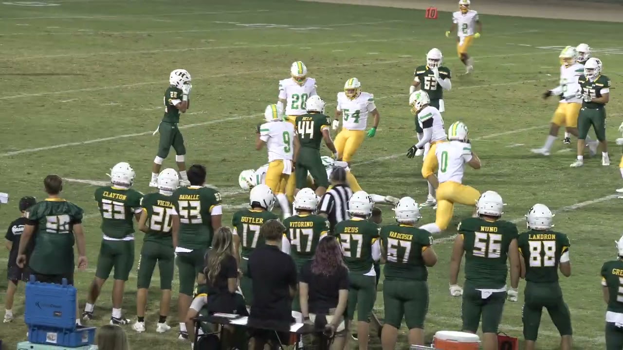 2025 Hilmar Football Nathan Ayala TD vs Davis