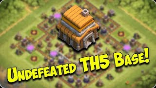 Undefeated Th5 Base New 2018 - Clash Of Clans