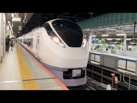 東京駅にて、JR東日本E657系K10編成特急ひたち 出発シーン