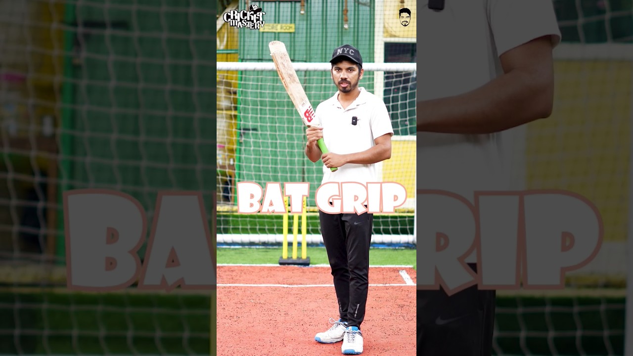 Trick for holding Cricket bat in right way😲 