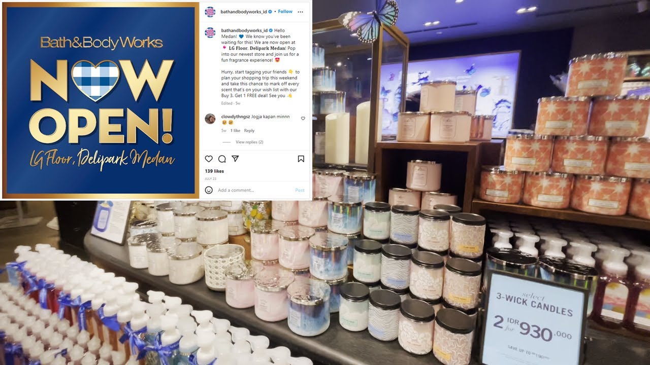 Bath and Body Works Pertama di Kota Medan YouTube