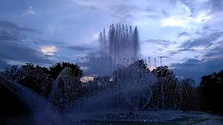 Indahnya ...tarian air mancur di Taman Kota Lumintang Denpasar (Bagian I)