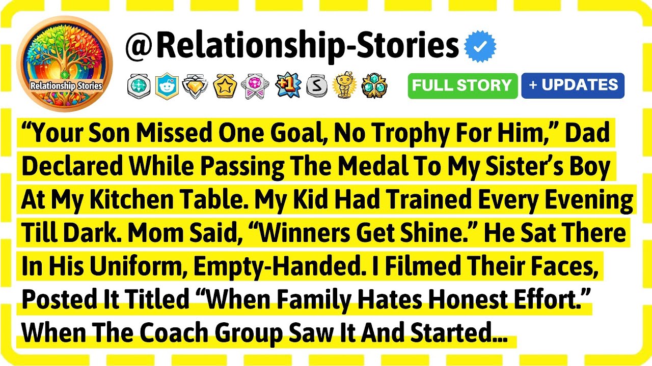 “Your Son Missed One Goal, No Trophy For Him,” Dad Declared While Passing The Medal To My Sister’s