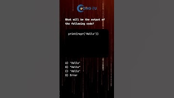 Python MCQ: Using repr() Function