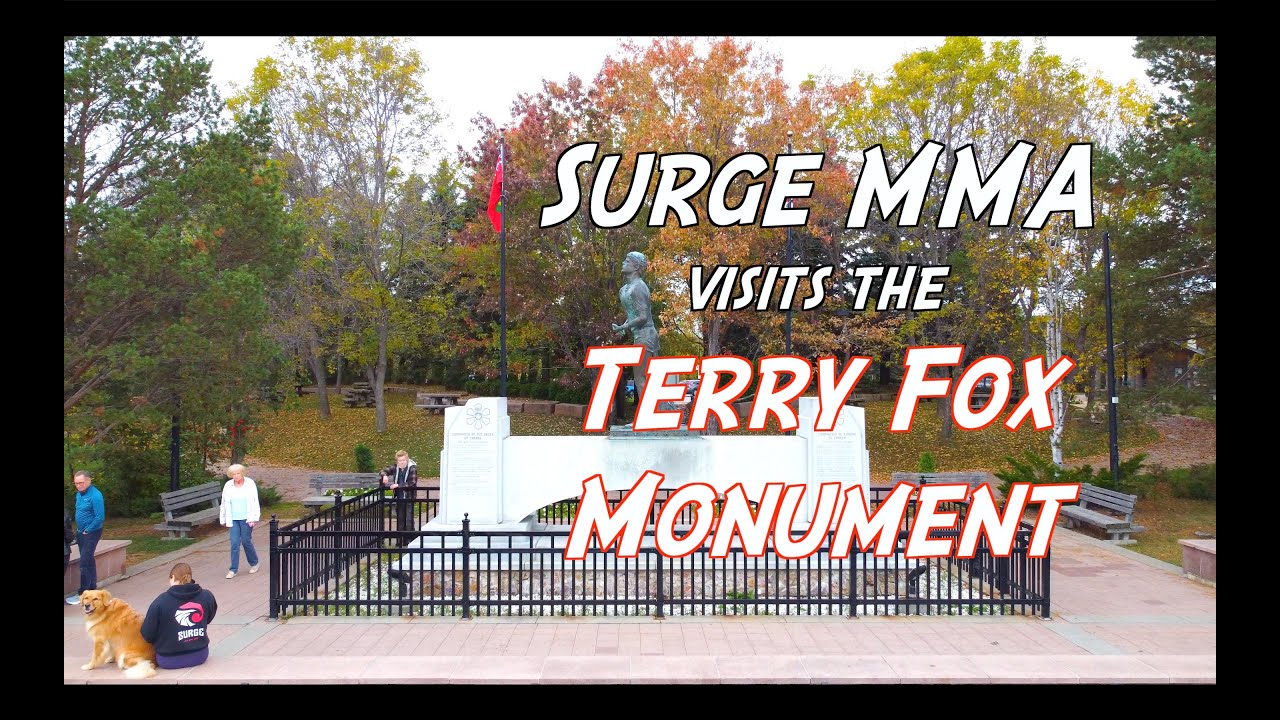 Surge MMA visits the Terry Fox Monument