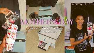 Mother’s Day Gift Ideas 2026 💐 Custom 40oz Tumblers Made with HTVRONT A200