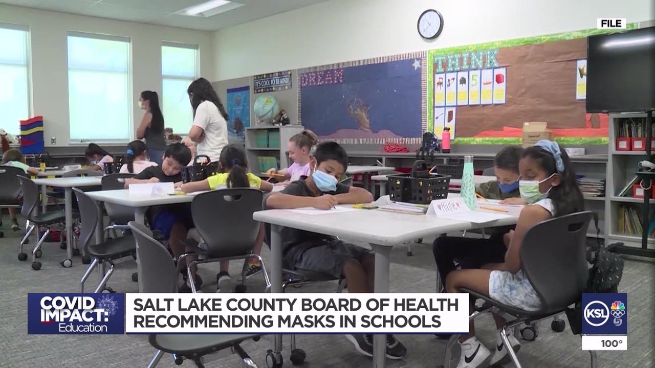 Salt Lake County Board Of Health Recommends Masks In Schools