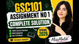 GSC101 Assignment no 1 Complete Solution Spring 2026 | MissMalik