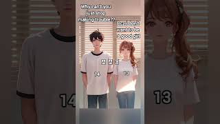(Requested) 1 year age difference love story ❤..#anime #edit #shorts