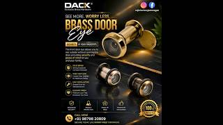 Luxury Brass Door Eye | Safety Meets Style #dack #viral #shorts #hardware #india #viralvideo #like