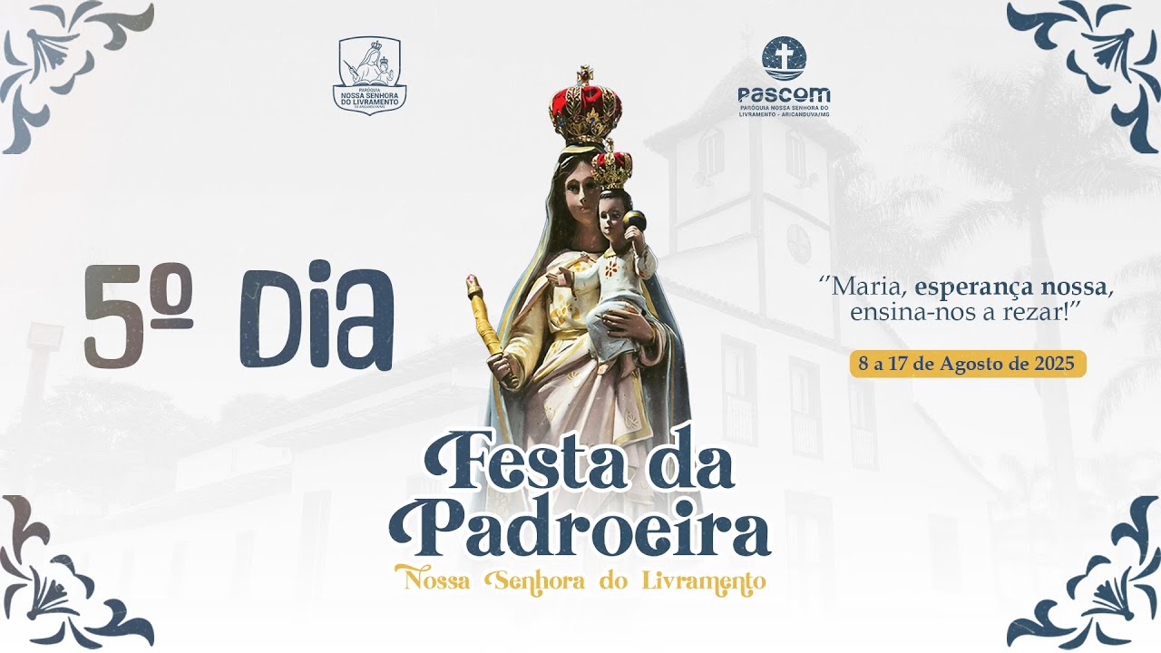 π₯ AO VIVO | 5ΒΊ dia da Novena e Missa em honra a Nossa Senhora do Livramento! π₯ AO VIVO | 5ΒΊ dia da Novena e Missa em honra a Nossa Senhora do Livramento!