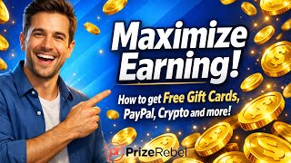 How to Get Free Gift Cards, PayPal & Crypto on PrizeRebel screenshot 5