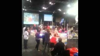 Team 2070 in the semifinals 2011 first robotics competition