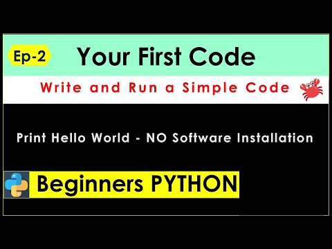 Learn Your First Code - Ep 2 | Hello World Code | Coding for Beginners | Learn Python