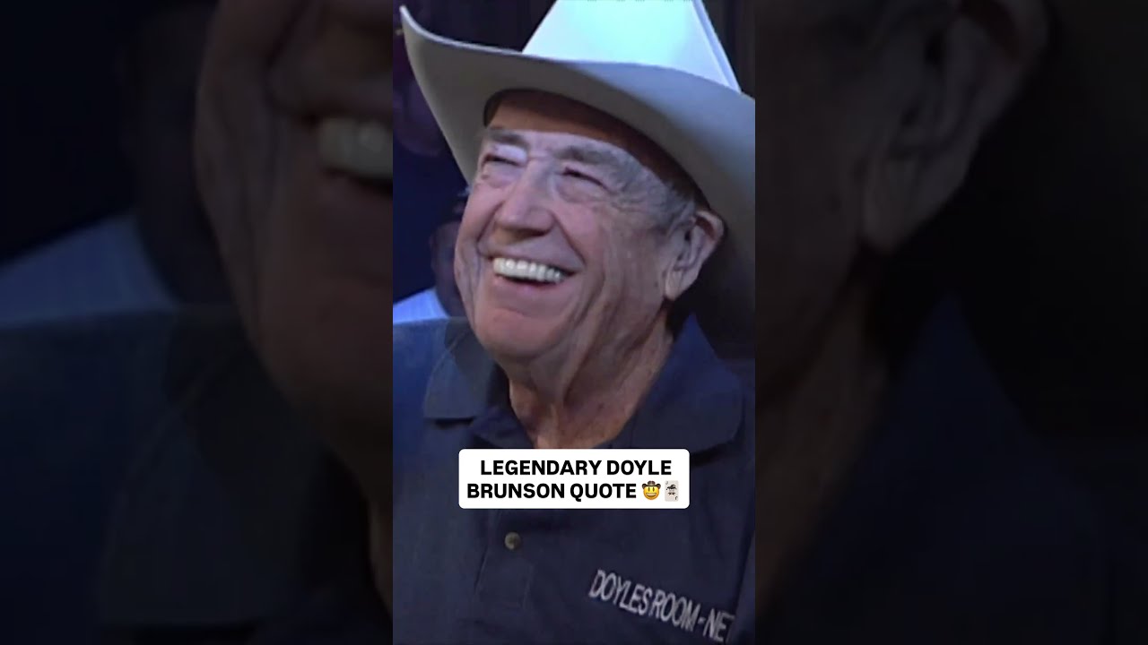 Doyle Brunson Poker Wisdom 😅 #poker #casino #pokerplayer