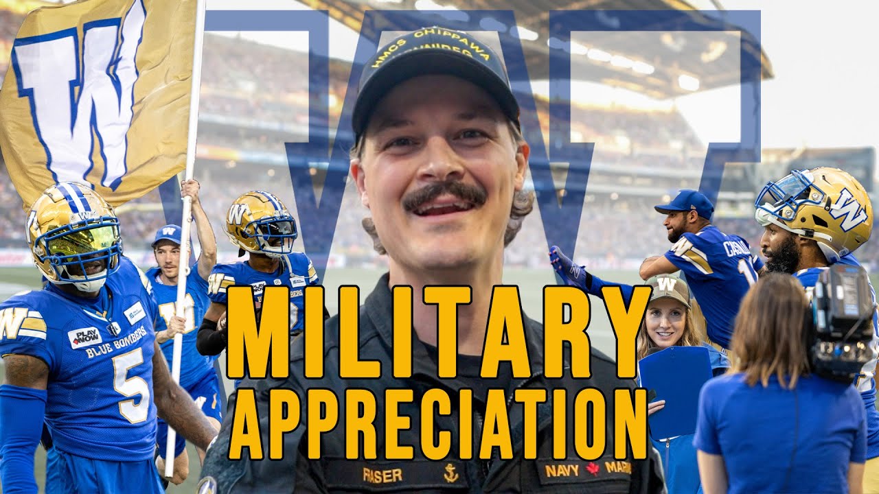Winnipeg Blue Bombers Canadian Armed Forces Appreciation Night YouTube
