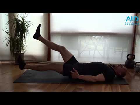 Lying leg scissors