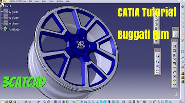 Catia Tutorial Bugatti Chiron Rim Part-2