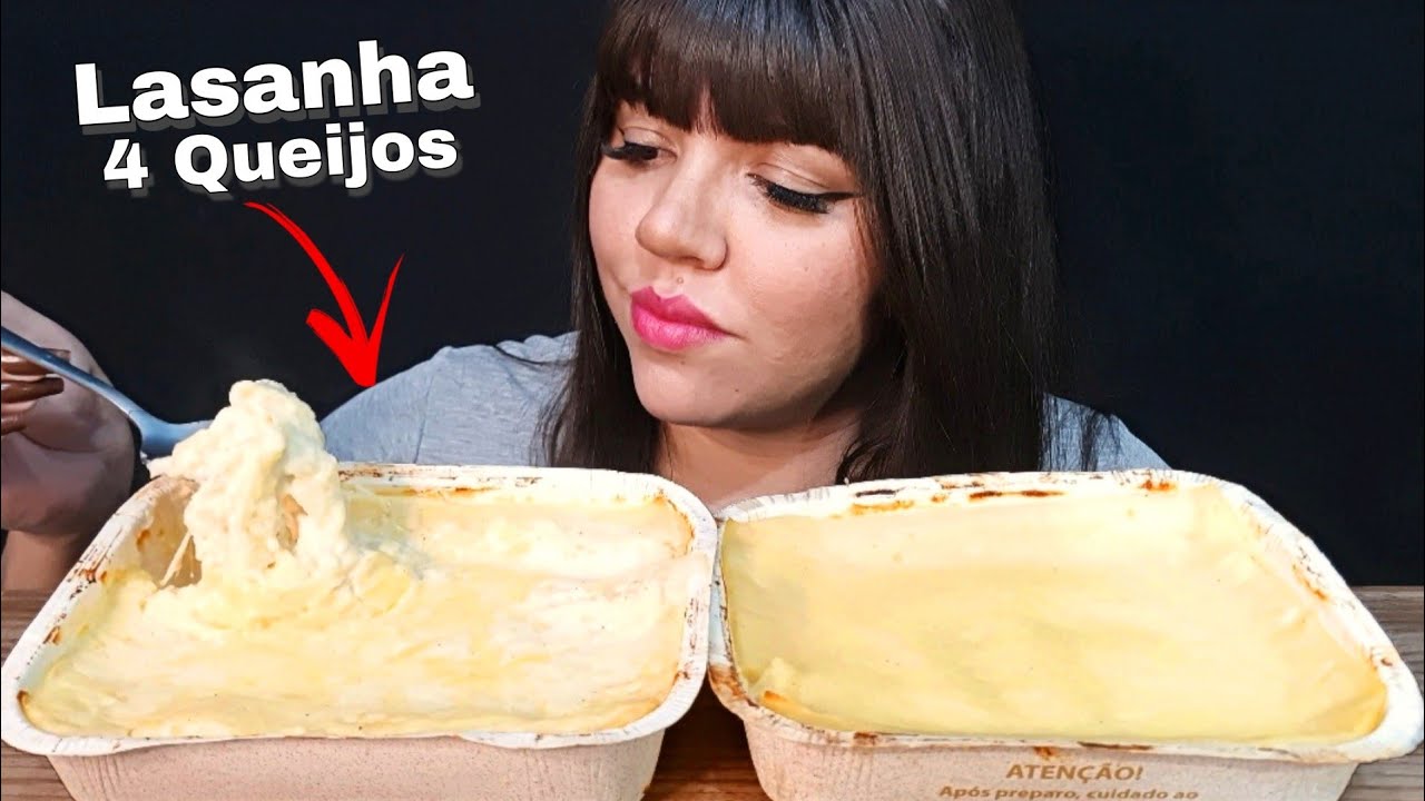 ASMR COMIDA - LASANHA 4 QUEIJOS (MUKBANG BRASIL) EATING SOUNDS