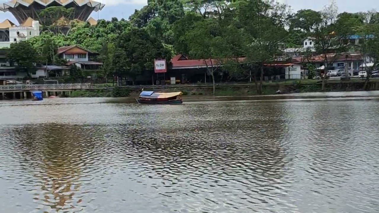 60 seconds by the Sarawak River in Kuching this afternoon 