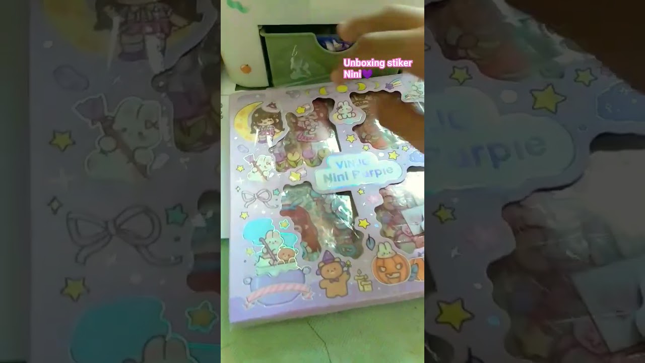 [[UNBOXING STIKER VINJO NINI UNGU 💜✨🍡]] 