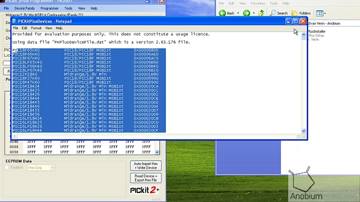 PICKITPlus - Programming software for the PICKit 2 and PICKit 3 Microchip programmers