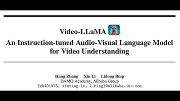 Video-LLaMAA Instruction-tuned Audio-Visual Language Model for Video Understanding