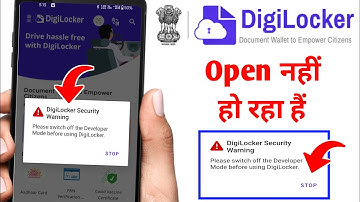 Digilocker is not opening please switch off developer mode | How to turn off developer mode