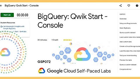 Qwiklabs- BigQuery: Qwik Start - Console [GSP281] | Google Cloud Platform #GoogleCloudReady