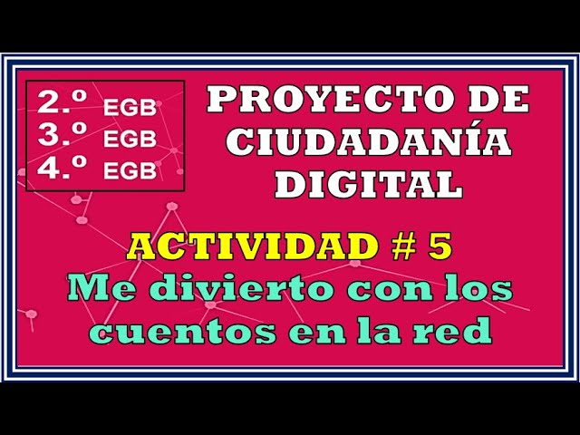 ? Proyecto de Ciudadanía Digital - Actividad # 5 para la Básica Elemental  (2do- 3ero y 4to)? - YouTube