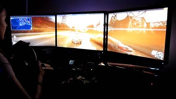 Need for Speed World Eyefinity amBX NFSW Gameplay Hd 5970 5760 x 1200 Kocharks