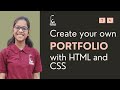 Create your own portfolio using html css