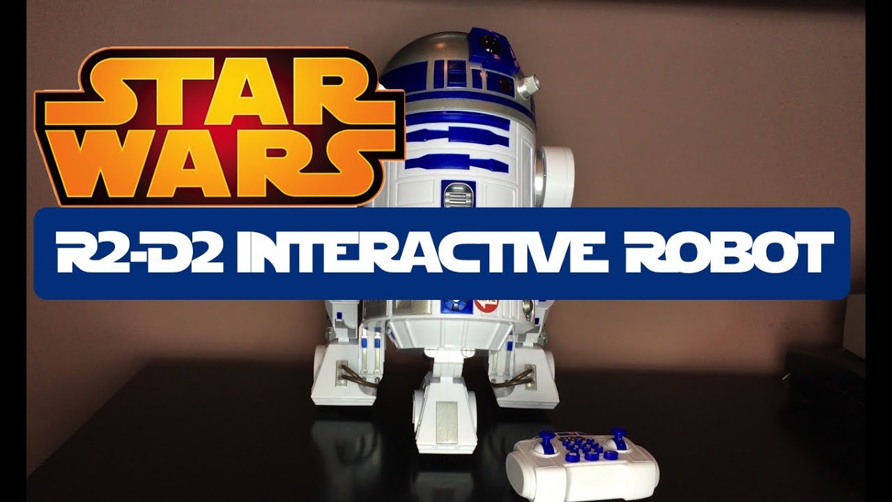 Kvadrant sponsor Jeg har en engelskundervisning 2015 Star Wars R2-D2 Interactive Robotic Droid from Thinkway Toys - YouTube