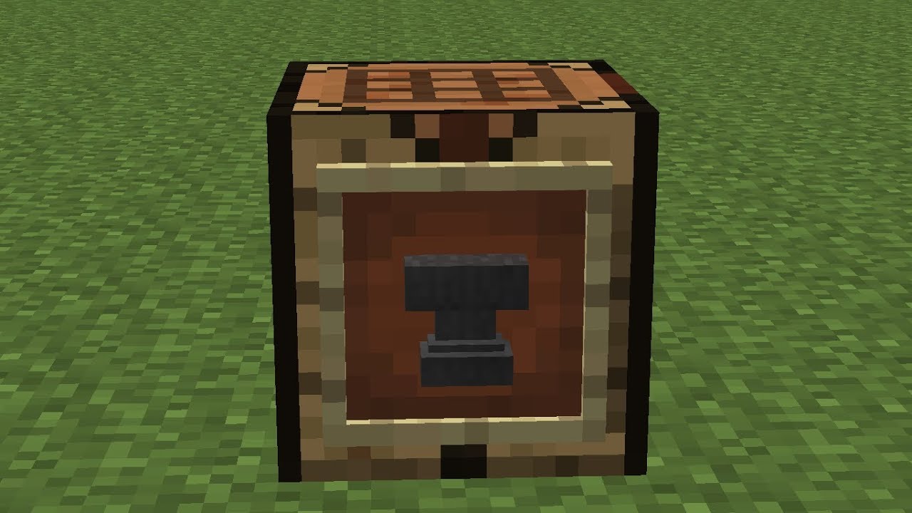 Minecraft how to craft and use an anvil YouTube