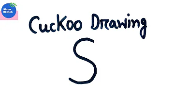 How To Draw A Cuckoo From Letter S Easy || Step By Step Drawing || Bird Drawing Tutorial