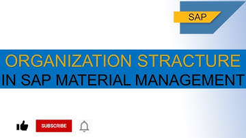 ORGANIZATION STRACTURE IN SAP MATERIAL MANAGEMENT