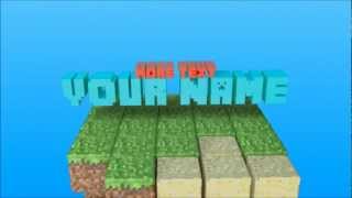 Minecraft 3D INTRO TEMPLATE! Cinema 4D & After Effects! by Mage