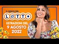 Estrazione in diretta del Gioco del Lotto e del Simbolotto di martedì 9 Agosto 2022