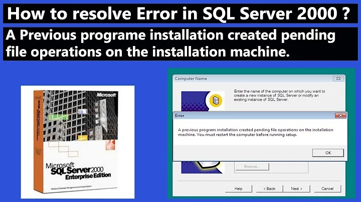 How to resolve Error in SQL Server 2000
