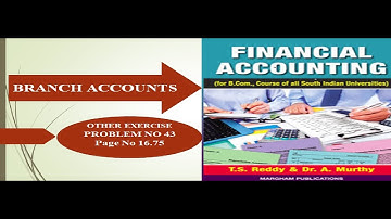 Branch Accounts Other Exercise Problem No 43