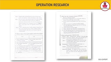 operation research important questions and answers pdf | OR | KUD