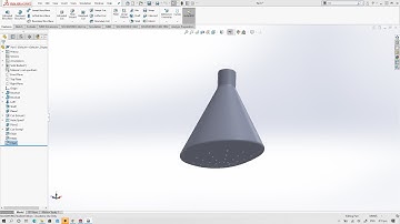 Solidworks Video Tutorial #5 - Modelling Shower Head (Part 3)