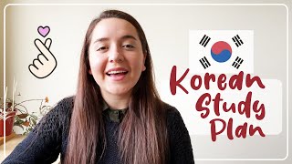 Language learning plan | How I learn basic Korean from home & free ??