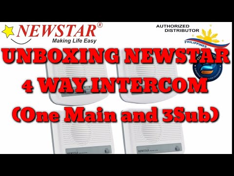 UNBOXING NEWSTAR 4 WAY INTERCOM (One Main and 3Sub) |ROSELYN2024