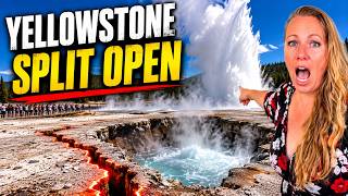 HUGE Crack opened, Ground COLLAPSE and EXPLOSION ! UNSTABLE Hydrothermal System Yellowstone Volcano