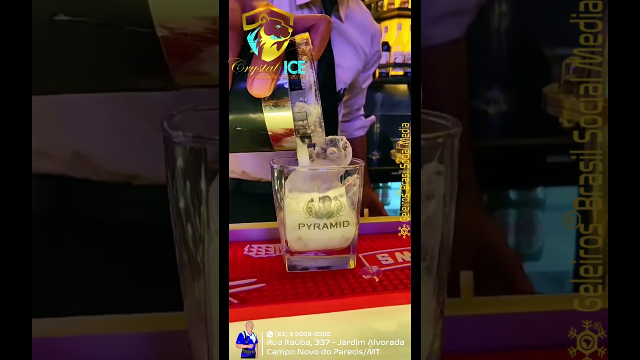 Crystal Ice é o ingrediente principal de todas as receitas geladas 