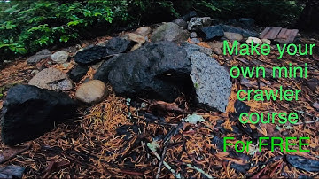 How to make an outdoor mini RC rock crawler course for 1/24 and 1/18 scale